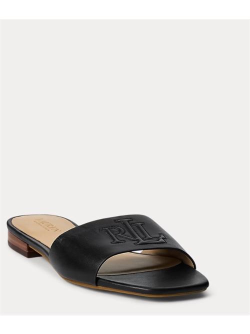 Ciabatte Everley in vitello LAUREN RALPH LAUREN | EVERLEY SLD-SANDALS-SLIDE..BLK